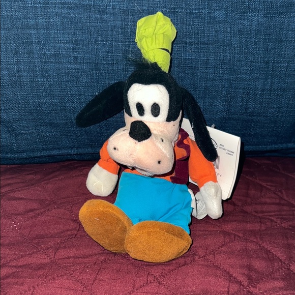 Disney Other - Disney Goofy Plush with Orange and Blue Outfit